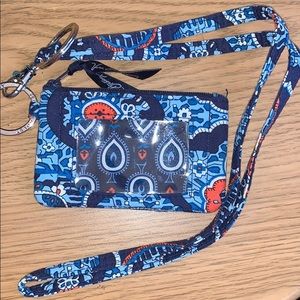 Vera Bradley ID wallet & lanyard
